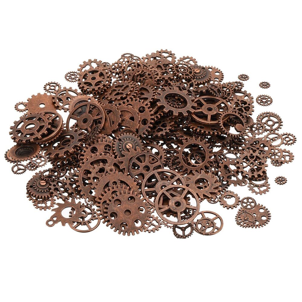 9537 Gears Charm, 200Gram Metal Wheel Gears Charm Pendant for Necklace